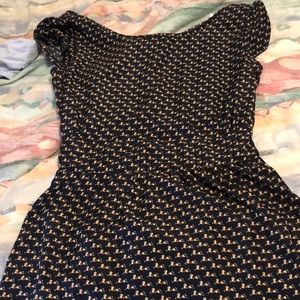 Navy skater dress